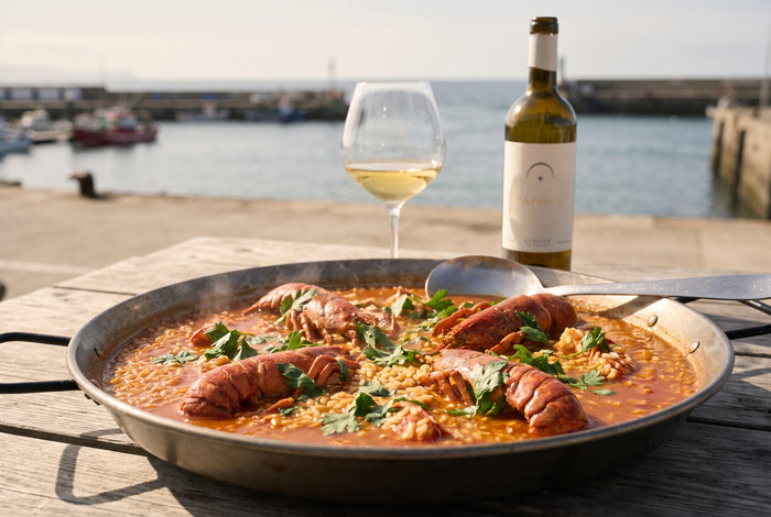 Arroz caldoso de bogavante – riz au homard, soupeux et safrané