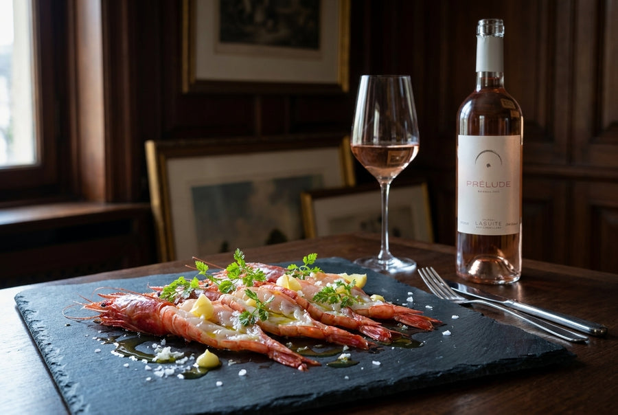 Crudo di gamberi rossi – rohe rote Gambas sizilianische Art