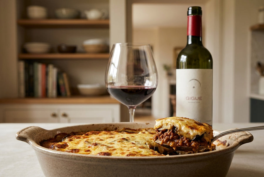 Moussaka – lamb, aubergine & golden béchamel