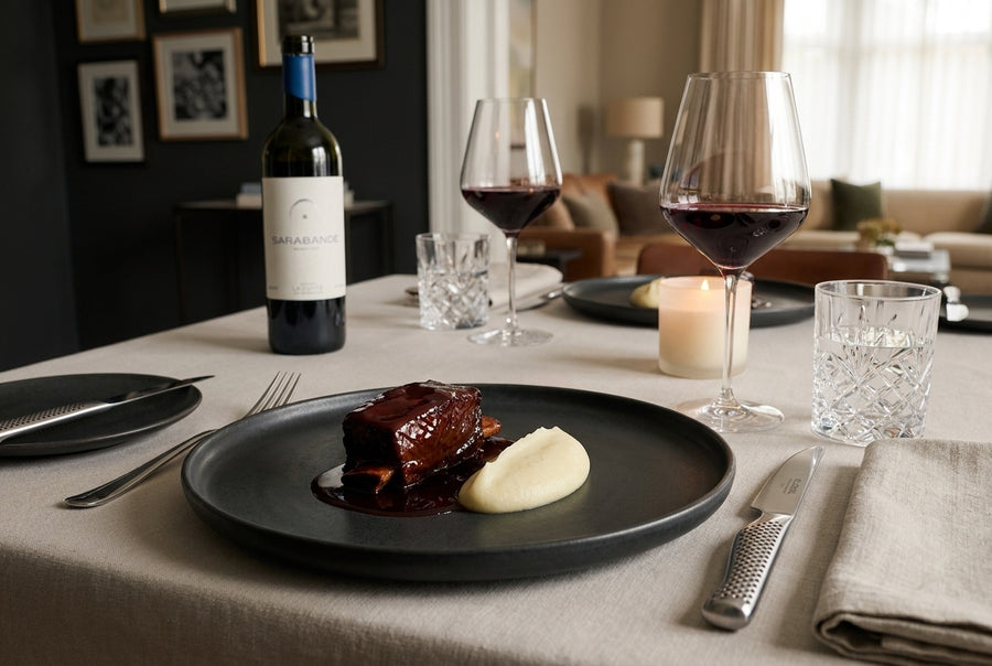 Sous-vide short rib – Sarabande glace & celeriac purée