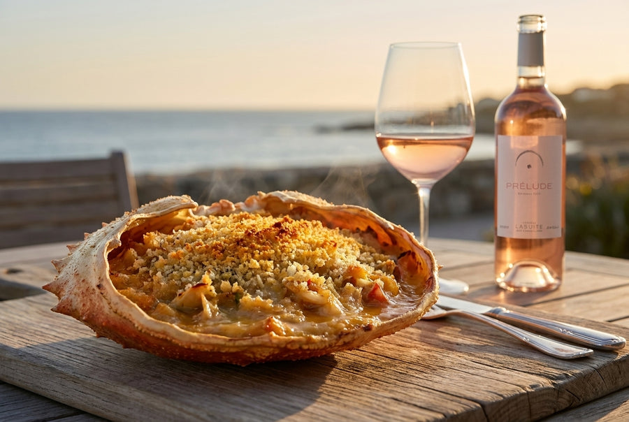 Txangurro a la donostiarra – stuffed spider crab, gratinated