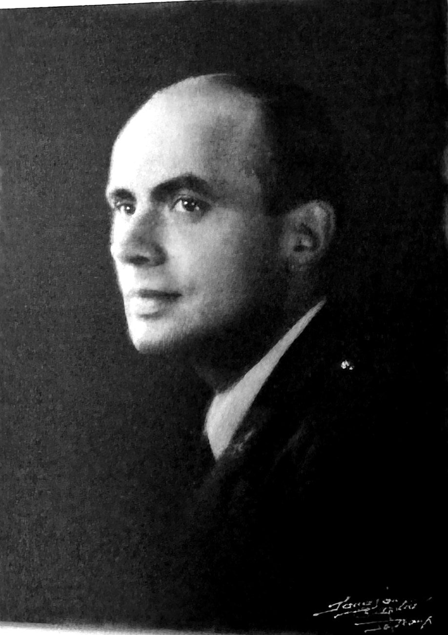 Jean Ribéreau-Gayon als junger Chemiker (Studioporträt)