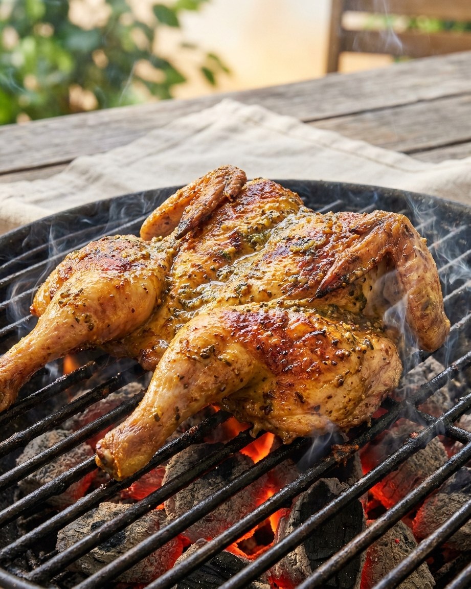 Grilling: cook over medium, indirect heat on both sides until the core reaches 72 °C.