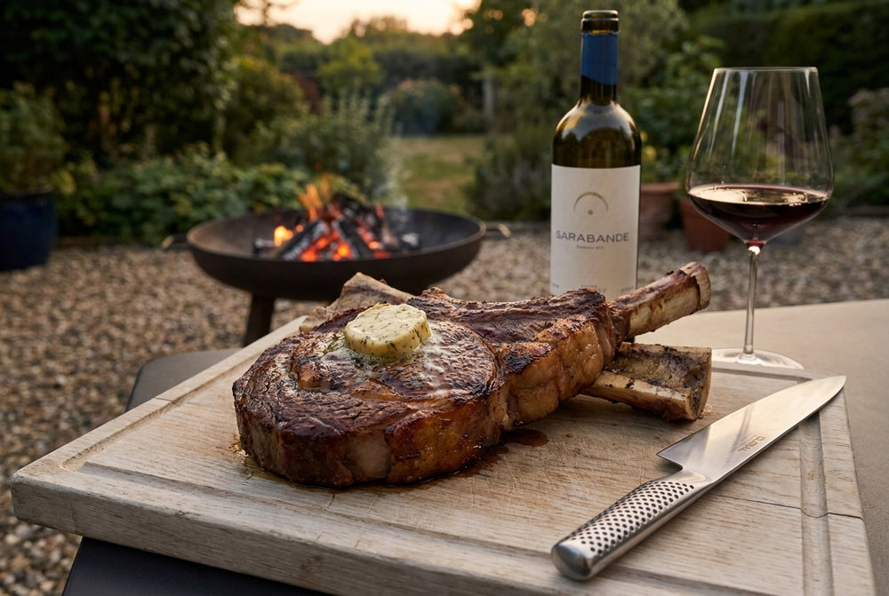 Côte de bœuf grillée – beurre Café de Paris & moelle