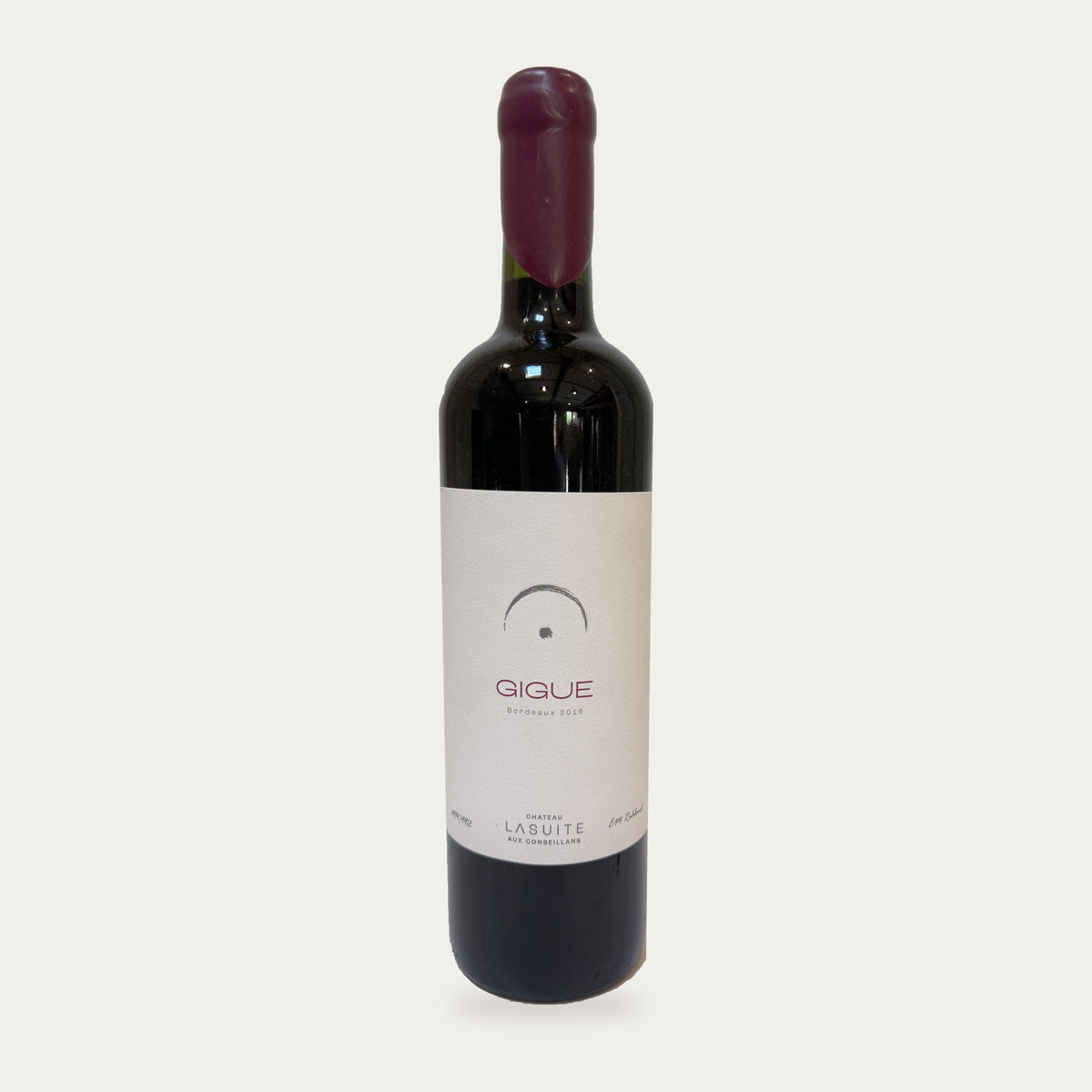 Gigue 2016, Bordeaux red wine – bottle, cut-out
