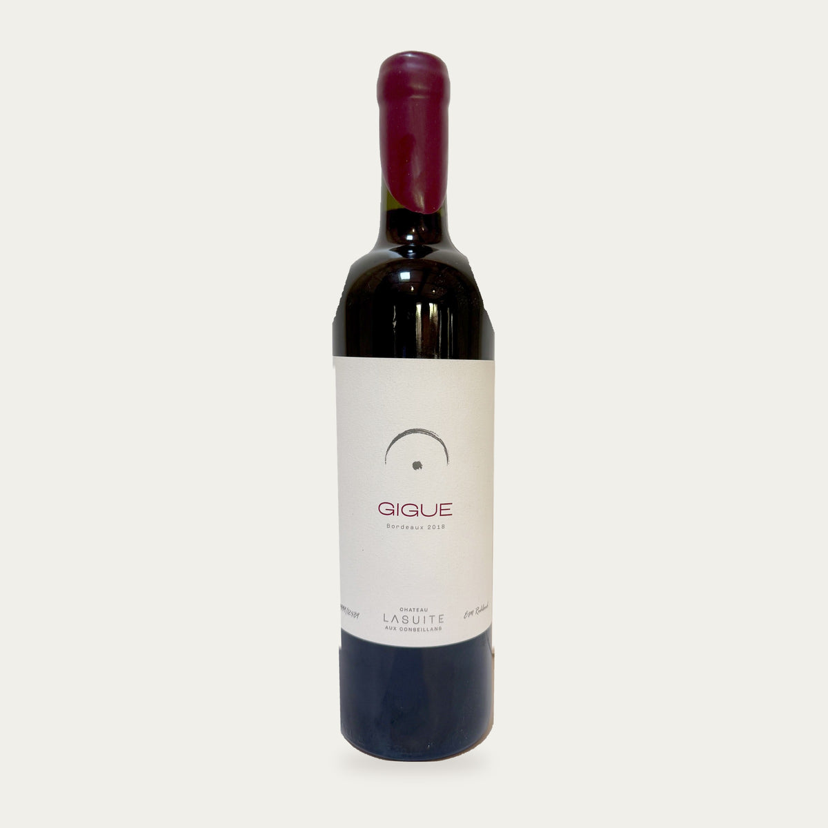 Gigue 2018, Bordeaux red wine – bottle, cut-out