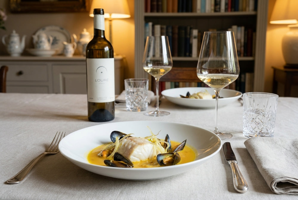 Cabillaud sous vide – jus de moules au safran & fenouil