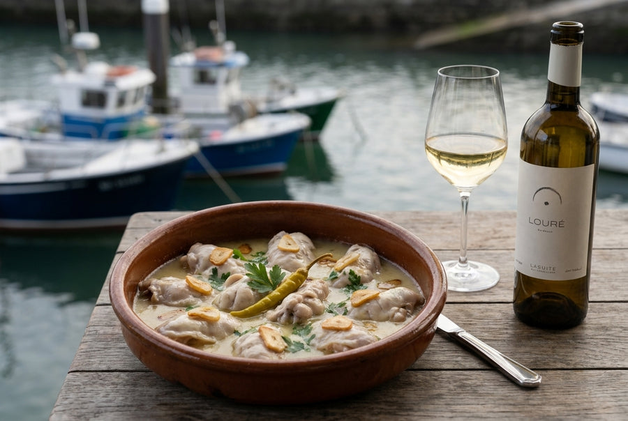 Kokotxas al pil-pil – fish cheeks in garlic oil