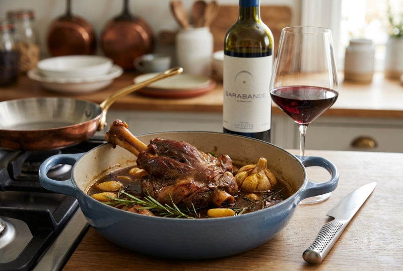 Braised lamb shank – garlic & rosemary