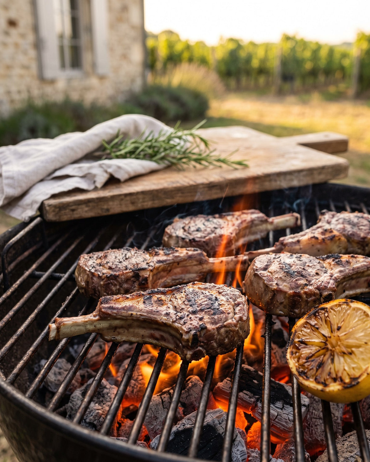 Griller : 2 à 3 minutes par face à feu direct, jusqu'à ce qu'elles soient dorées à l'extérieur et rosées à l'intérieur.