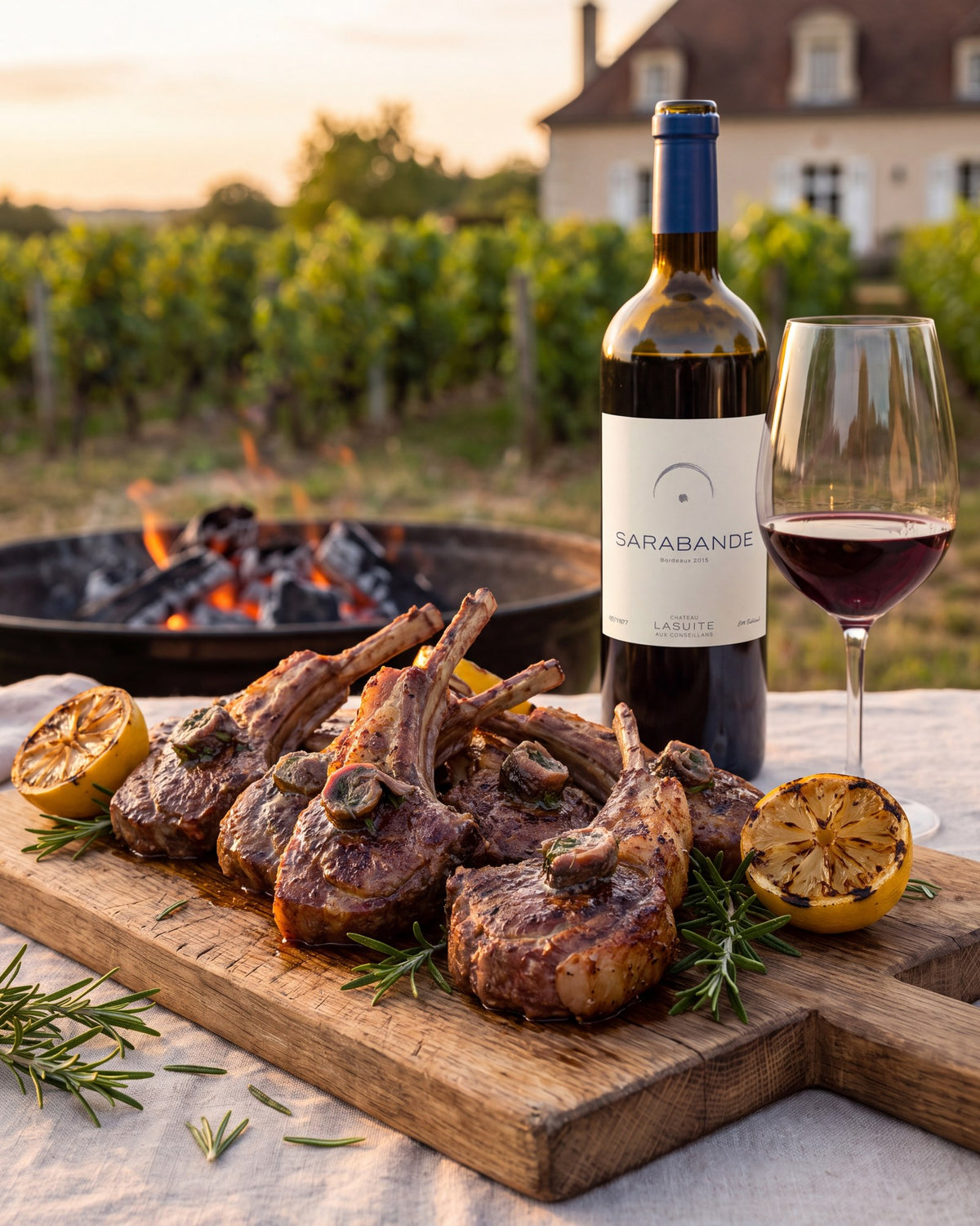 Avec la Sarabande : sa structure dense absorbe le beurre d'anchois salé et porte l'agneau.