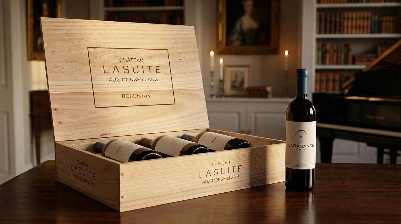 Le Cercle Le Virtuose — die 3er-Original-Holzkiste von Château LaSuite