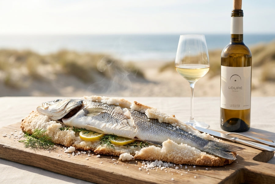 Lubina a la sal – sea bass in a salt crust