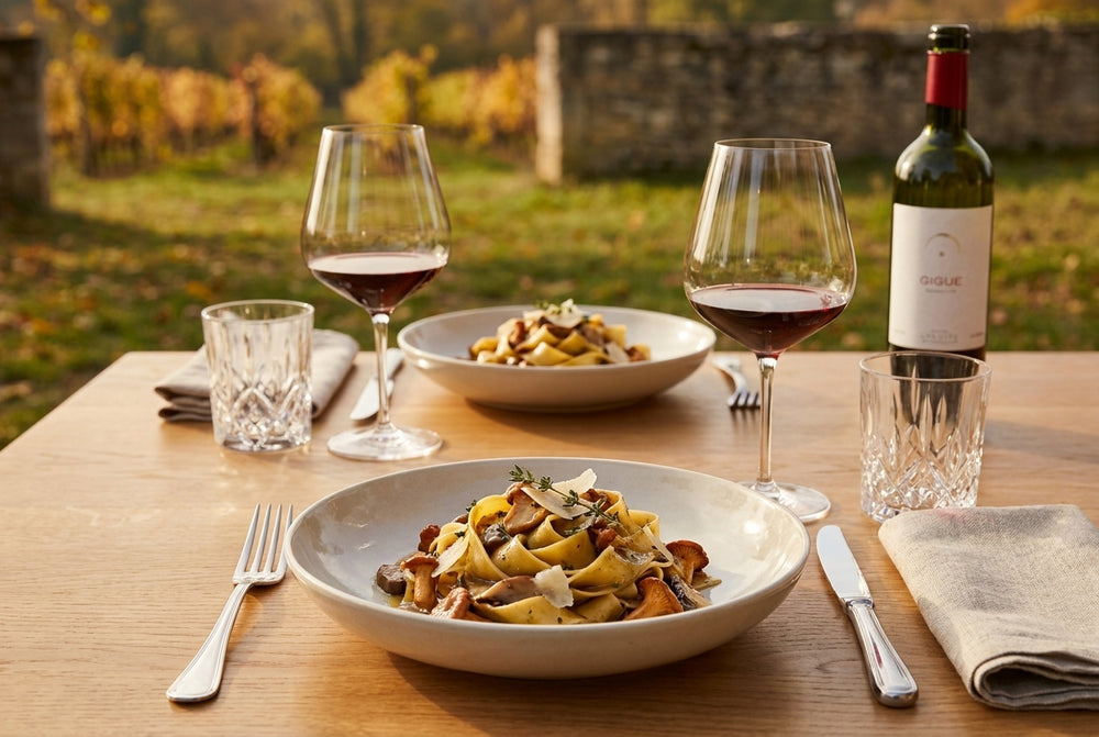 Pappardelle with wild mushroom ragout & thyme