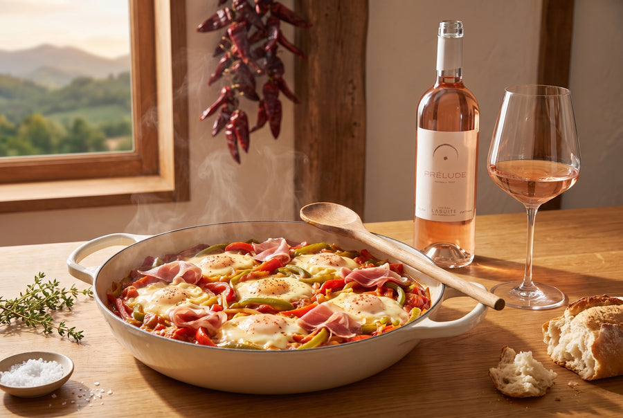 Piperade basque – pepper & tomato ragout with egg and piment d'Espelette