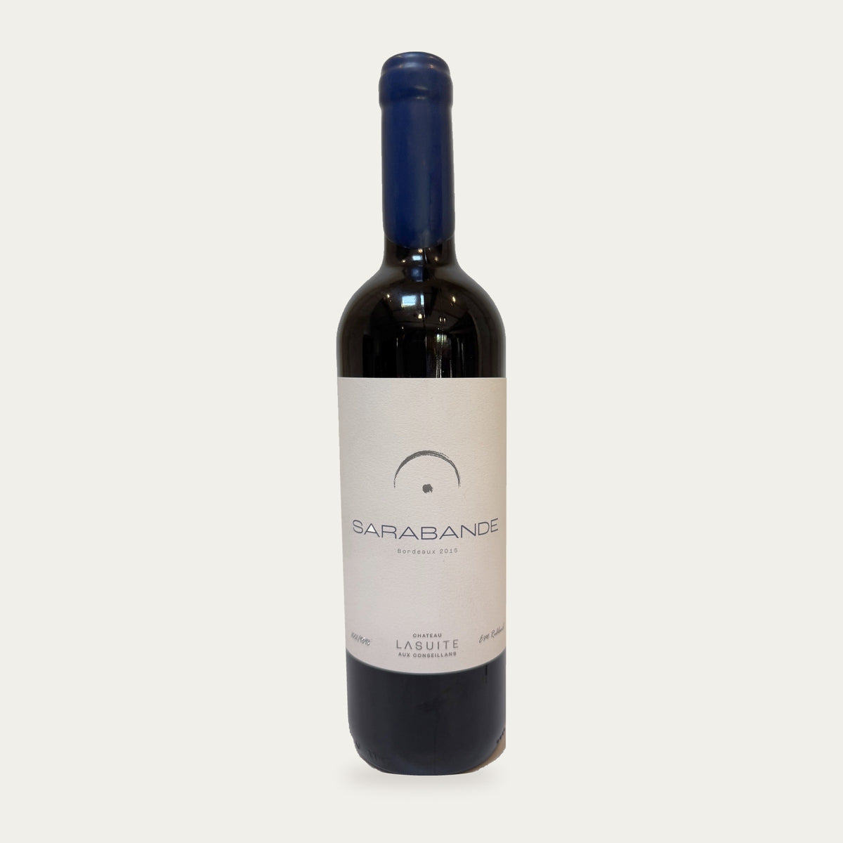 Sarabande 2015, Bordeaux red wine – bottle, cut-out