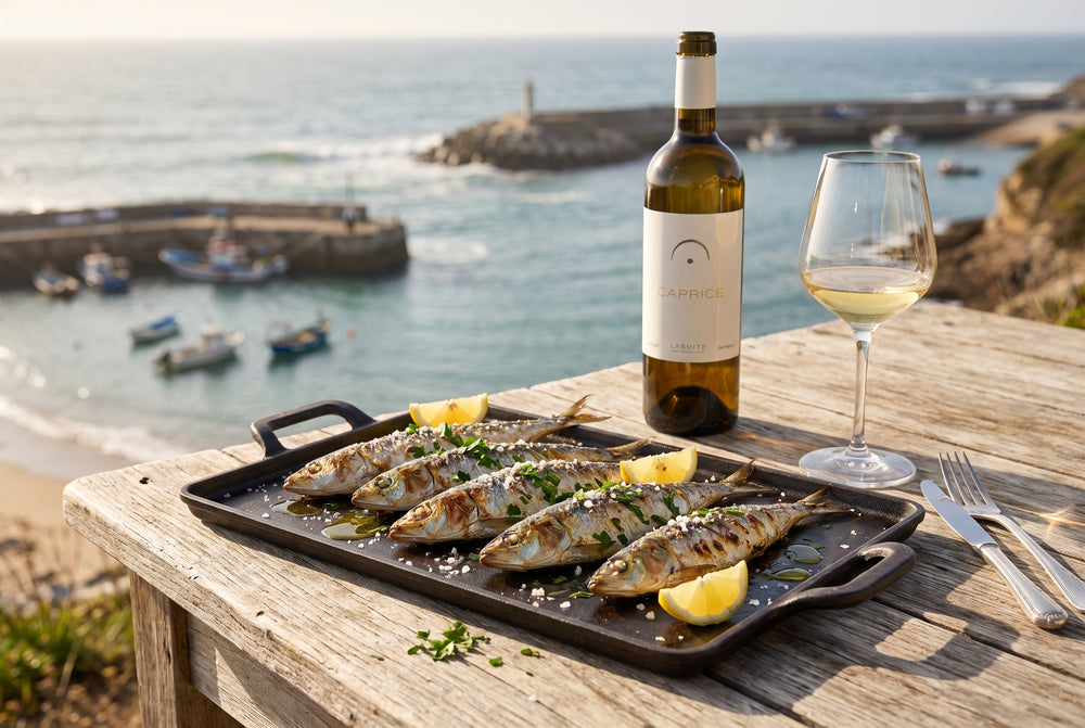 Sardinas a la plancha – sardines entières au sel de mer & citron