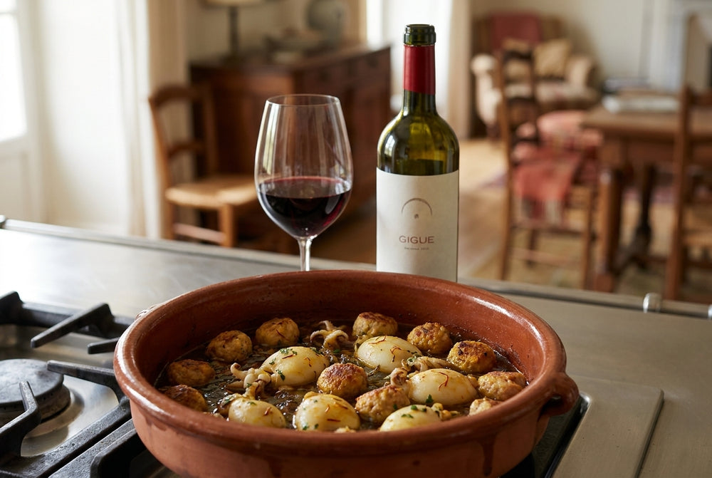 Sépia amb mandonguilles – cuttlefish with meatballs