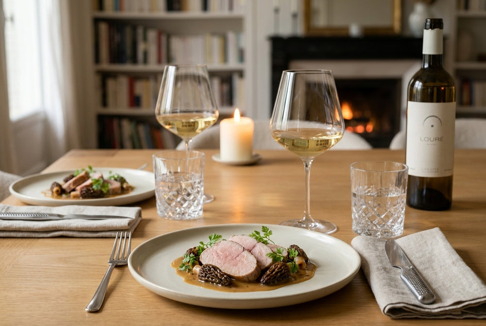 Sous-vide veal loin – morel & vin jaune sauce